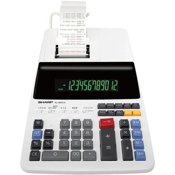 Sharp EL-2607LG szalagos számológép