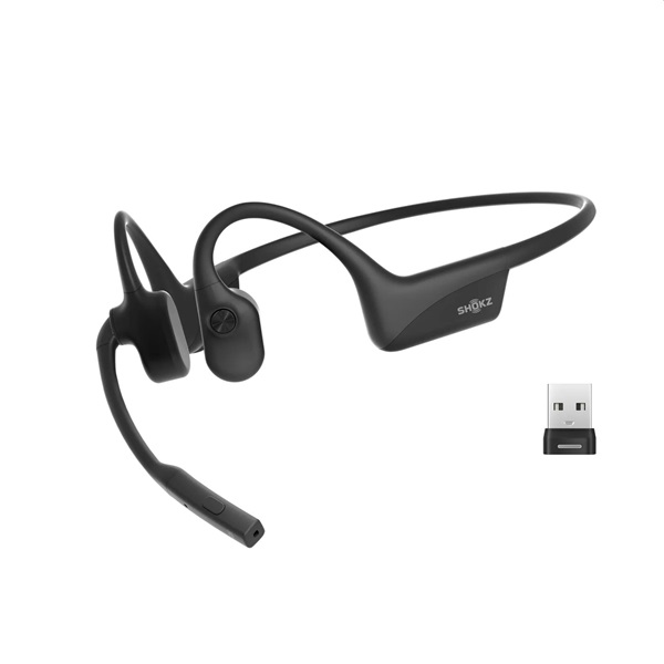 Shokz OpenComm2 UC 2025 Upgrade csontvezetéses USB-A vezeték nélküli headset