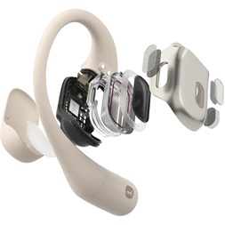 Shokz OpenFit csontvezetéses Bluetooth bézs True Wireless Open-ear sport fülhallgató