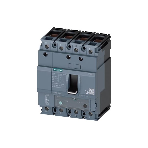 Siemens 3VA1116-5EF46-0AA0 IEC/FS160/160A/4P/55KA/TM/ ATAM kompakt megszakító