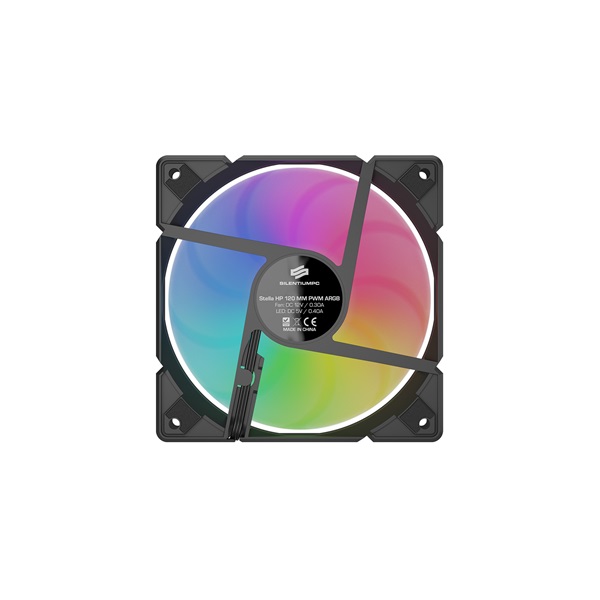 SilentiumPC 120mm Stella HP ARGB 120 PWM Kit ház hűtőventilátor