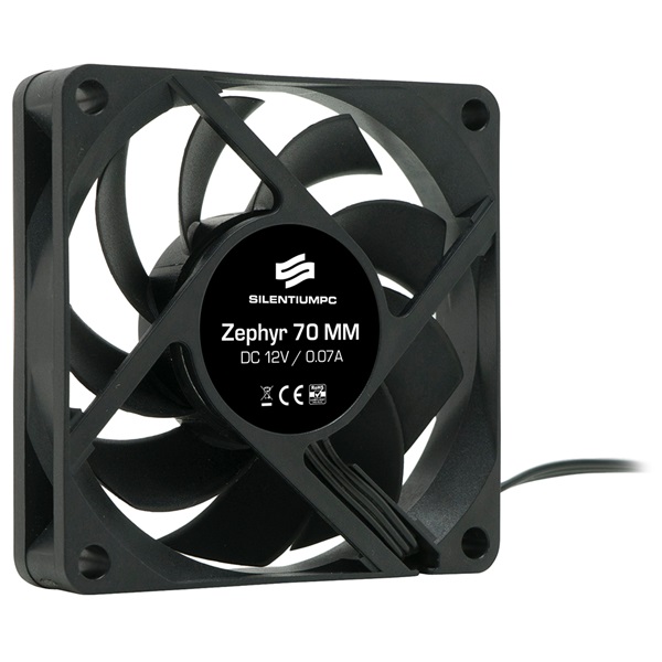 SilentiumPC 70mm Zephyr 70 ház hűtőventilátor