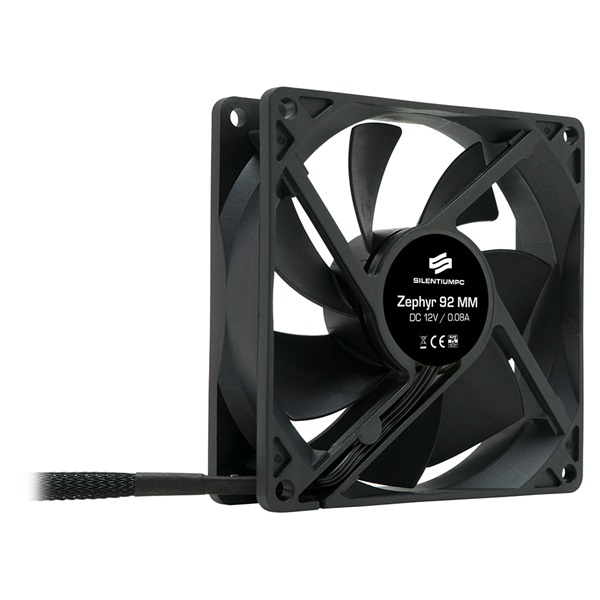 SilentiumPC 92mm Zephyr 92 ház hűtőventilátor