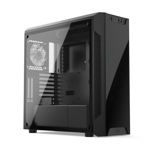 SilentiumPC Armis AR7X EVO TG ARGB Fekete (Táp nélküli) ablakos ATX ház