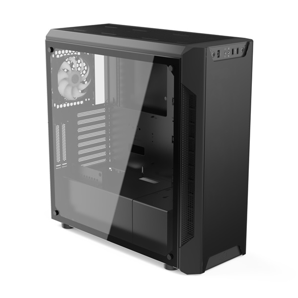 SilentiumPC Armis AR7X EVO TG ARGB Fekete (Táp nélküli) ablakos ATX ház