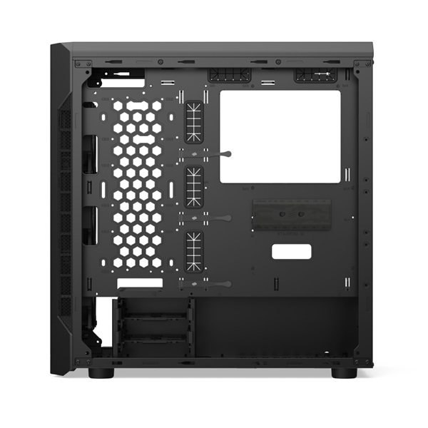 SilentiumPC Armis AR7X EVO TG ARGB Fekete (Táp nélküli) ablakos ATX ház