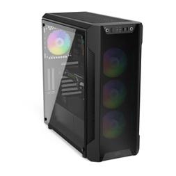 SilentiumPC Armis AR7X EVO TG ARGB Fekete (Táp nélküli) ablakos ATX ház