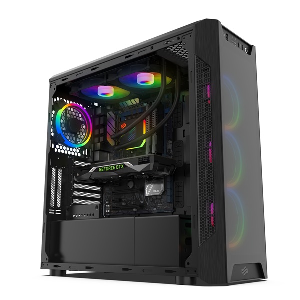 SilentiumPC Navis EVO ARGB 280 140mm Fekete vízhűtéses processzor hűtő