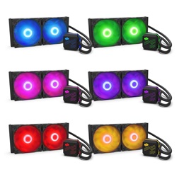 SilentiumPC Navis RGB 280 140mm Fekete vízhűtéses processzor hűtő