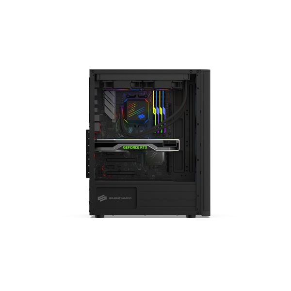 SilentiumPC Ventum VT2 EVO TG ARGB Fekete (Táp nélküli) ablakos ATX ház