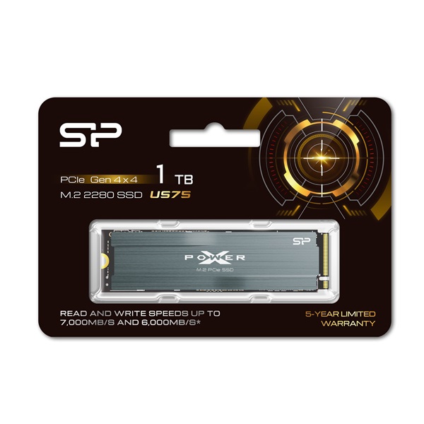 Silicon Power 1TB M.2 NVMe 2280 US75 (SP01KGBP44US75S5) SSD