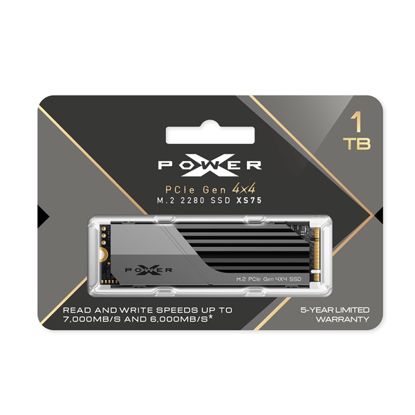 Silicon Power 1TB M.2 NVMe 2280 XS75 (SP01KGBP44XS75S5) SSD