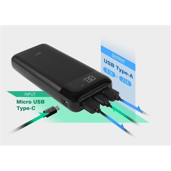 Silicon Power GS28 20000mAh LiPo (QC3.0/PD) fehér power bank