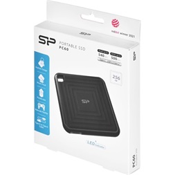 Silicon Power 256GB USB3.2 Gen2 C PC60 (SP256GBPSDPC60CK) fekete külső SSD
