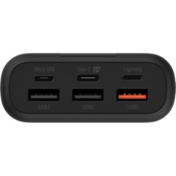 Silicon Power QS55 10000mAh LiPo (QC3.0 PD) fekete power bank