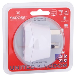 SKROSS csatlakozó átalakító Egyesült Királyságba utazóknak.