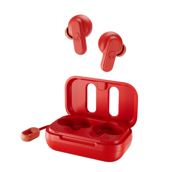 SkullCandy Dime True Wireless Bluetooth piros fülhallgató