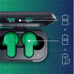 Skullcandy DIME 2 True Wireless Bluetooth kék-zöld fülhallgató
