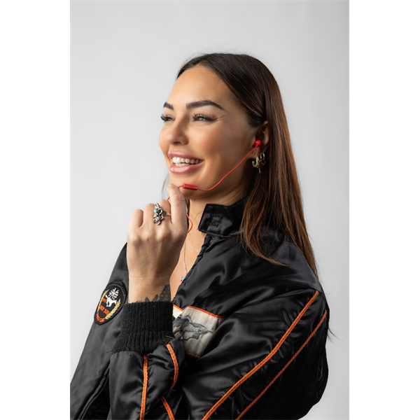 Skullcandy Jib USB-C vezetékes mikrofonos piros fülhallgató