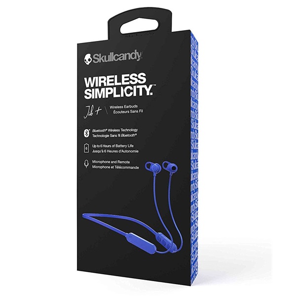 Skullcandy JIB+ Bluetooth nyakpántos kék-fekete fülhallgató