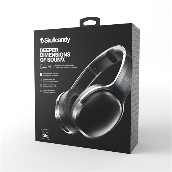 Skullcandy HESH ANC Bluetooth aktív zajcsökkentős fekete fejhallgató