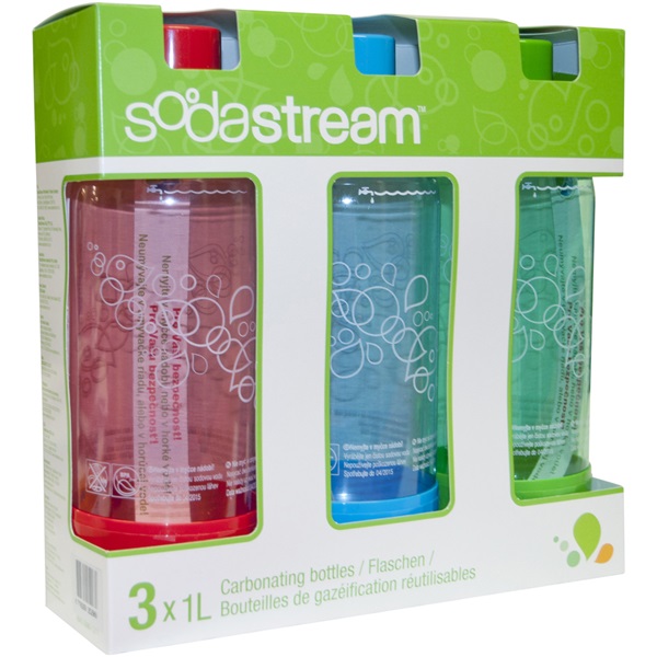 Sodastream Jet 3x1l színes 3 db-os palack szett