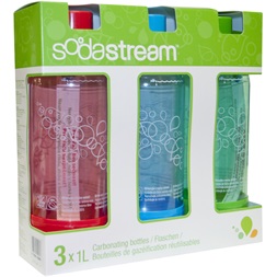 Sodastream Jet 3x1l színes 3 db-os palack szett