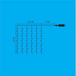 Somogyi LEDS120CV iSparkle 120 LED/SMART/RGB/IP44 LED-es karácsonyi fényfüggöny