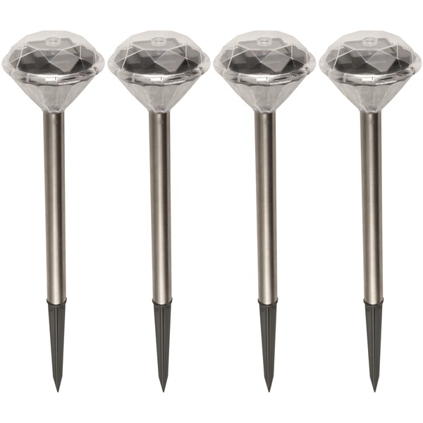 Somogyi MX 802/4 napelemes fém/műanyag kerti lámpa csomag