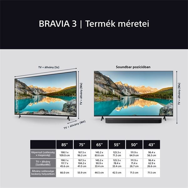 Sony 55" Bravia 3 K55S35B 4K UHD Smart LED TV
