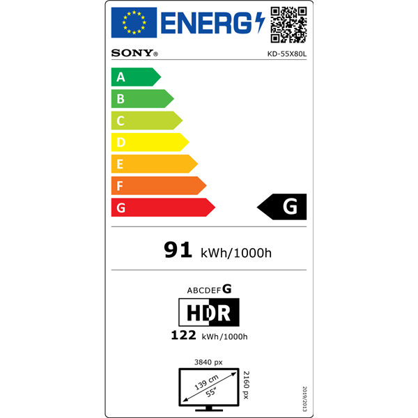 Sony 55" KD55X80LAEP 4K UHD Smart LED TV (Újracsomagolt)