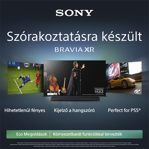 Sony 55" XR55A80LAEP 4K UHD Smart OLED TV (Újracsomagolt)