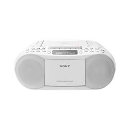 Sony CFDS70W fehér hordozható kazettás CD-s rádió