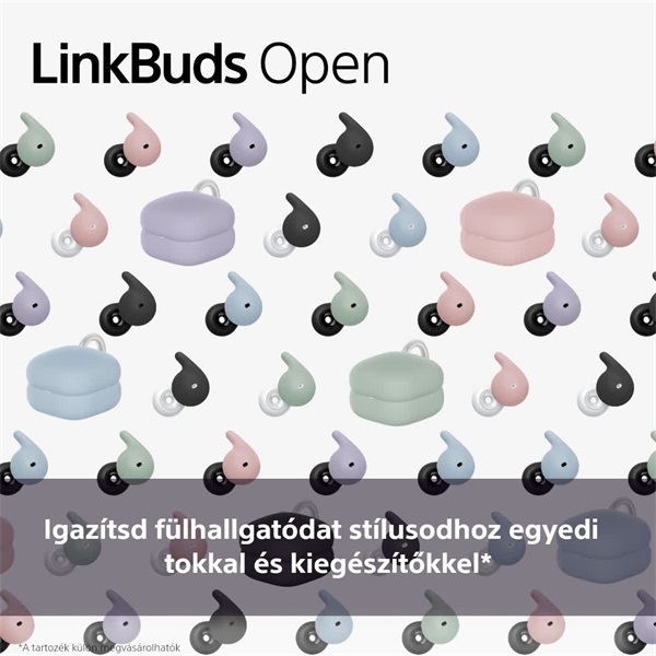 Sony HACL910CG.WW Linkbuds Open fülhallgatóhoz zöld tokborító