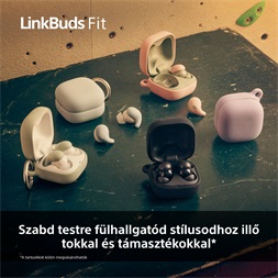 Sony WF-LS910N Linkbuds Fit zajszürős True Wireless Bluetooth rózsaszín fülhallgató