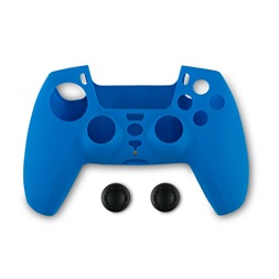Spartan Gear PS5 kontroller szilikon skin kék + thumb grips
