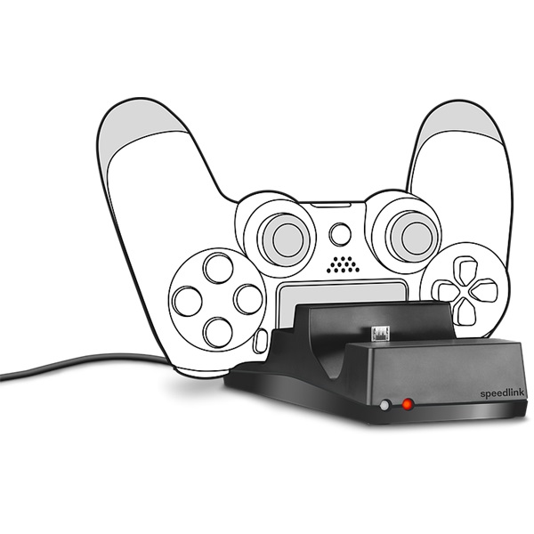 Speedlink SL-450000-BK JAZZ USB Charger PS4 töltőállomás