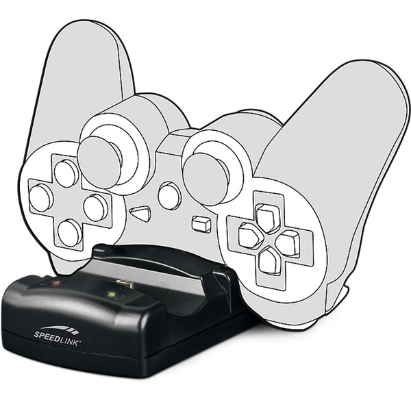 Speedlink SL-440001-BK Jazz USB Charger PS3 töltőállomás