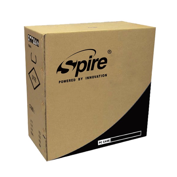 Spire SPT1534B-U3 fekete (táp nélküli) mATX ház