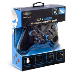 Spirit of Gamer SOG-WXGP XGP PC/PS3 vezetékes fekete-kék kontroller