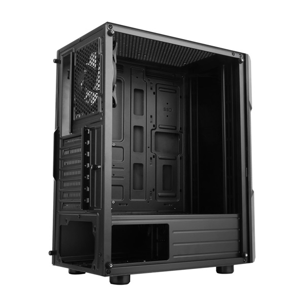 Spirit of Gamer CLONE 3 RGB fekete ablakos táp nélküli ATX ház