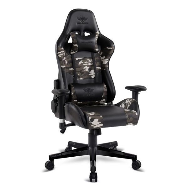 Spirit of Gamer DEMON Army Edition fekete gamer szék