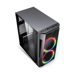 Spirit of Gamer Deathmatch 3 RGB ablakos táp nélküli fekete mATX ház