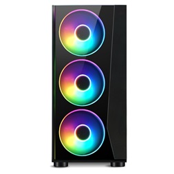 Spirit of Gamer GHOST III RGB fekete ablakos táp nélküli ATX ház