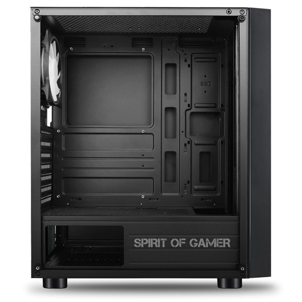 Spirit of Gamer GHOST III RGB fekete ablakos táp nélküli ATX ház