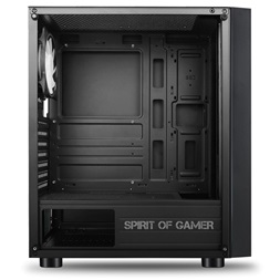 Spirit of Gamer GHOST III RGB fekete ablakos táp nélküli ATX ház