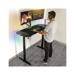 Spirit of Gamer Headquarter 800 RGB LED fekete gamer asztal