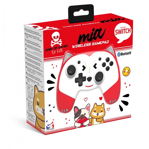 Spirit of Gamer SOG-BTGPS3 MIA Nintendo Switch Bluetooth vezeték nélküli kontroller