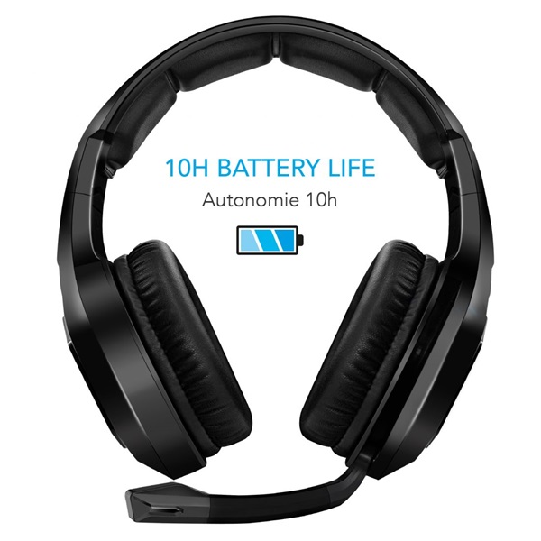 Spirit of Gamer MIC-XH900 fekete vezeték nélküli gamer headset