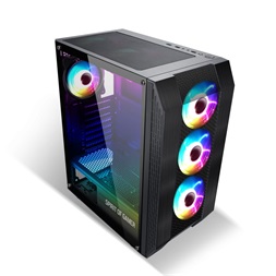 Spirit of Gamer Rogue VI RGB fekete ablakos táp nélküli ATX ház